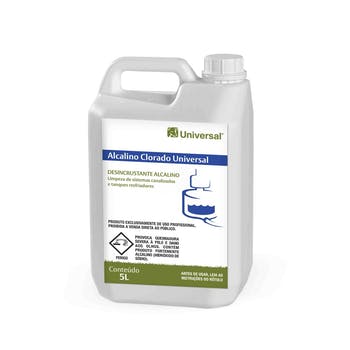 DETERGENTE ALCALINO CLORADO UNIVERSAL 5 LITROS S.E.