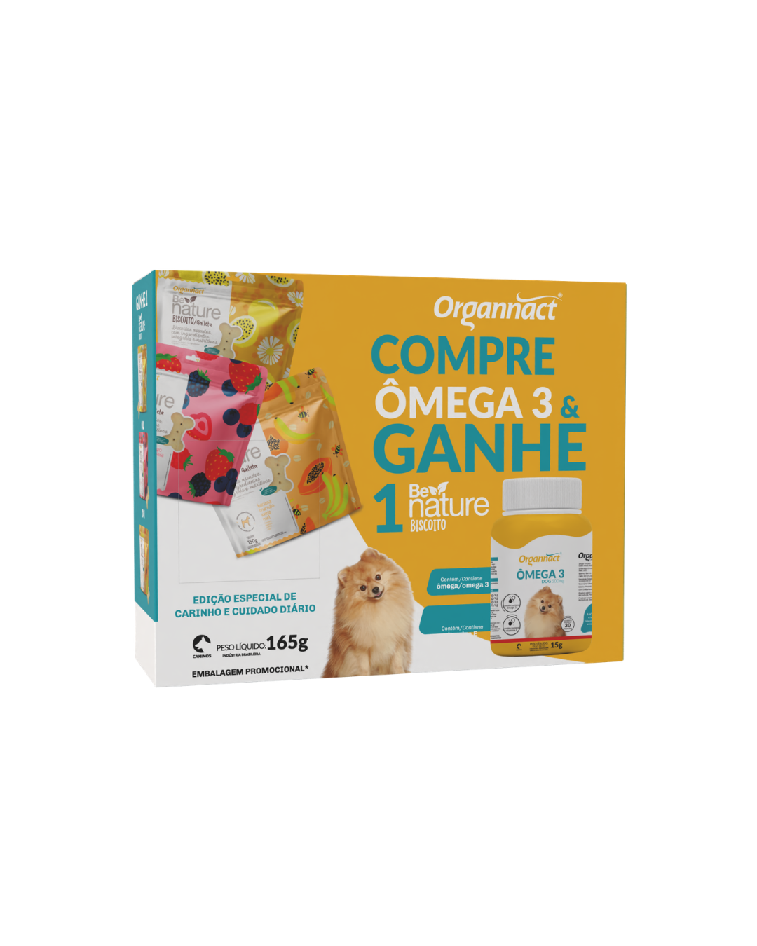 KIT OMEGA 3 DOG 500MG + BE NATURE BANANA