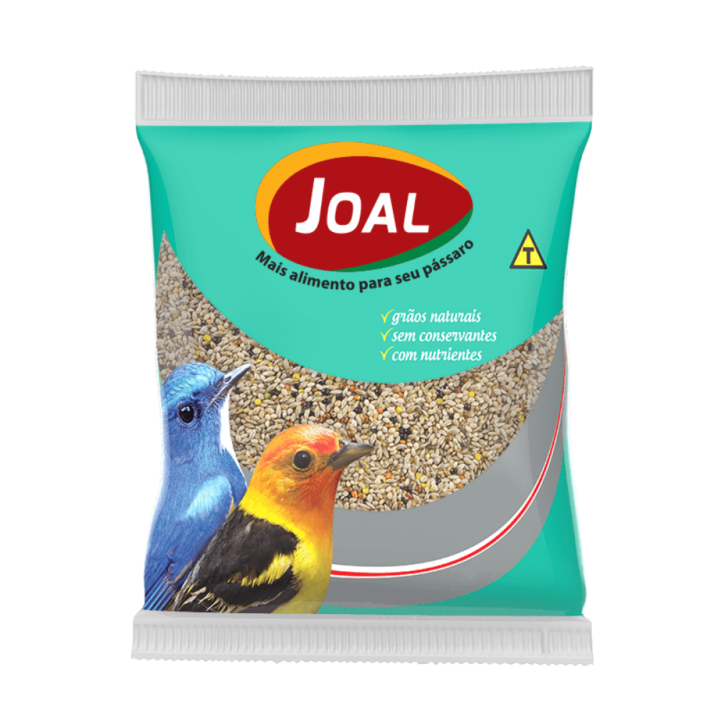 MISTURA PASSAROS EXOTICOS E COLEIRA 500G X 10 JOAL