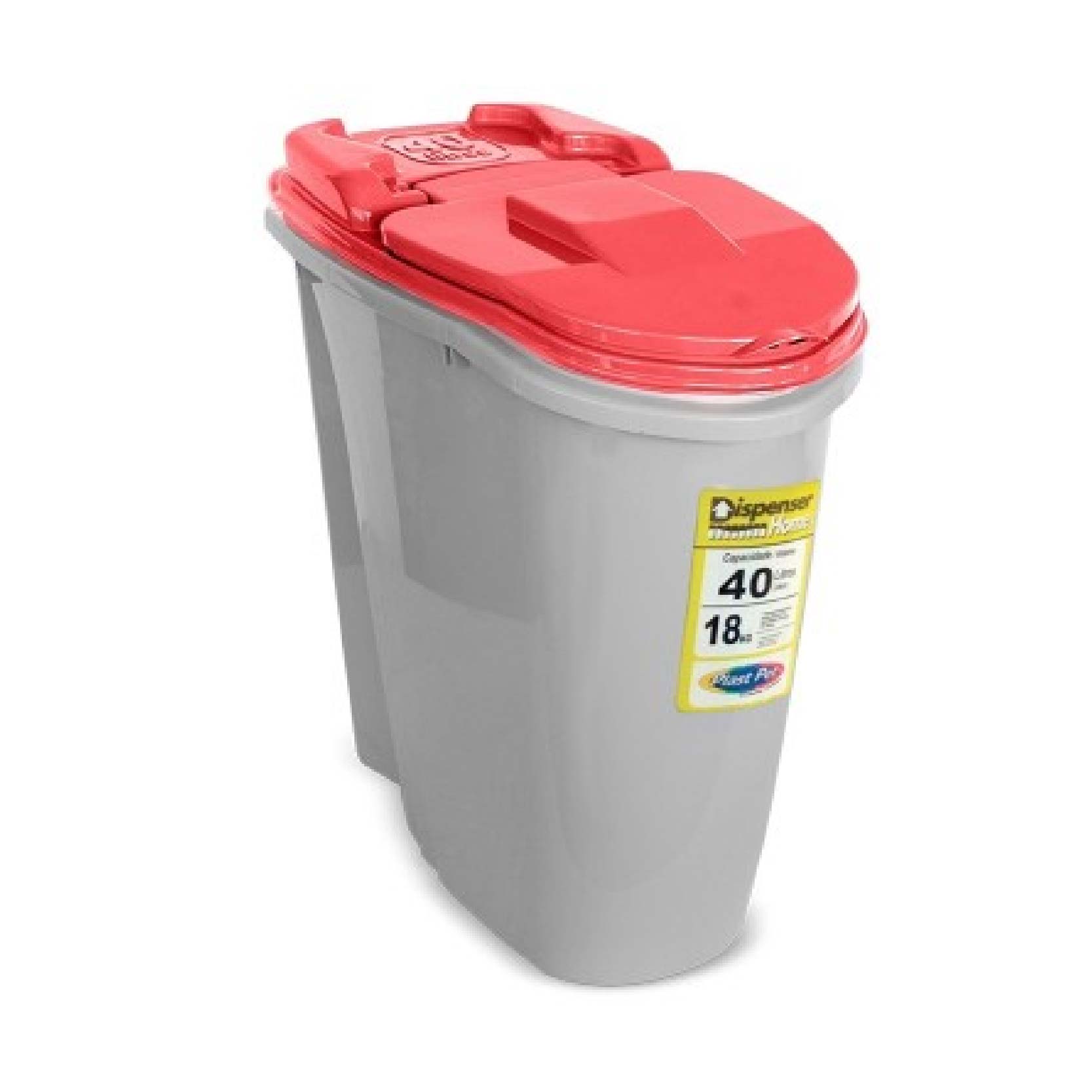 DISPENSER PARA ALIMENTOS HOME 40 LITROS - VERMELHO