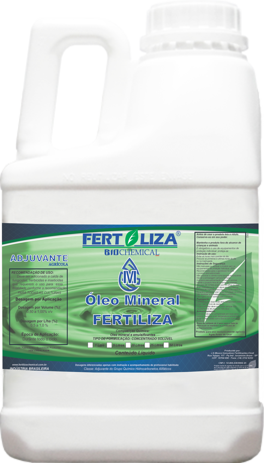 OLEO MINERAL FERTILIZA 4X5 LT