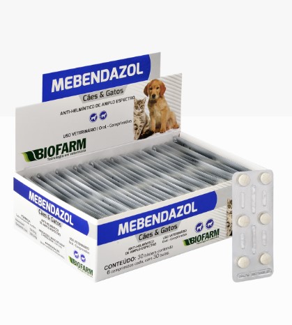 MEBENDAZOL CAES E GATOS