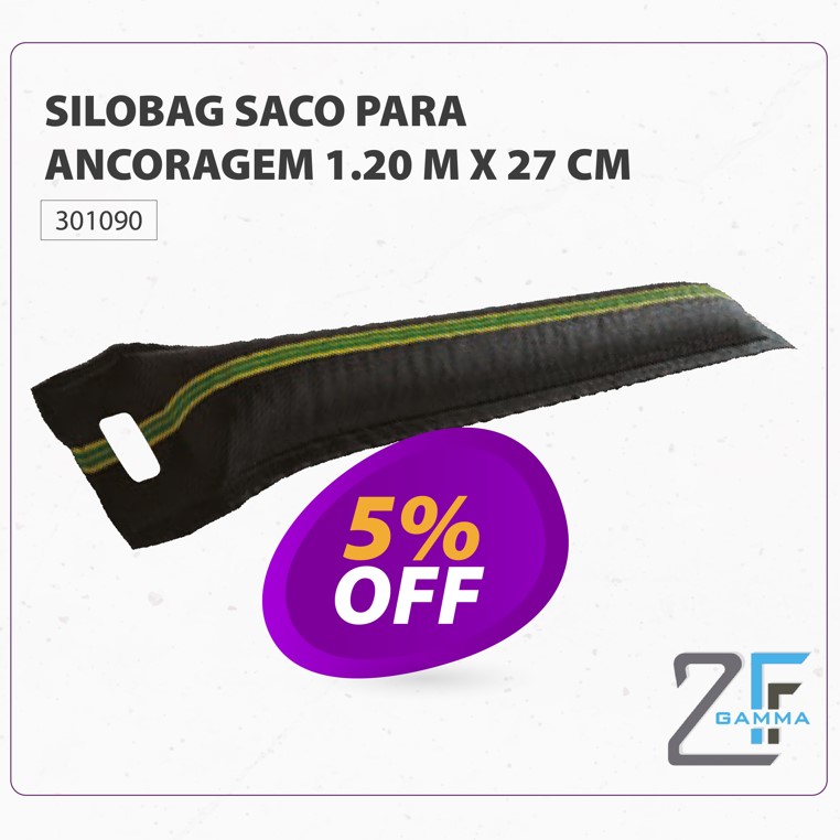 SILOBAG SACO PARA ANCORAGEM 1.20 M X 27 CM