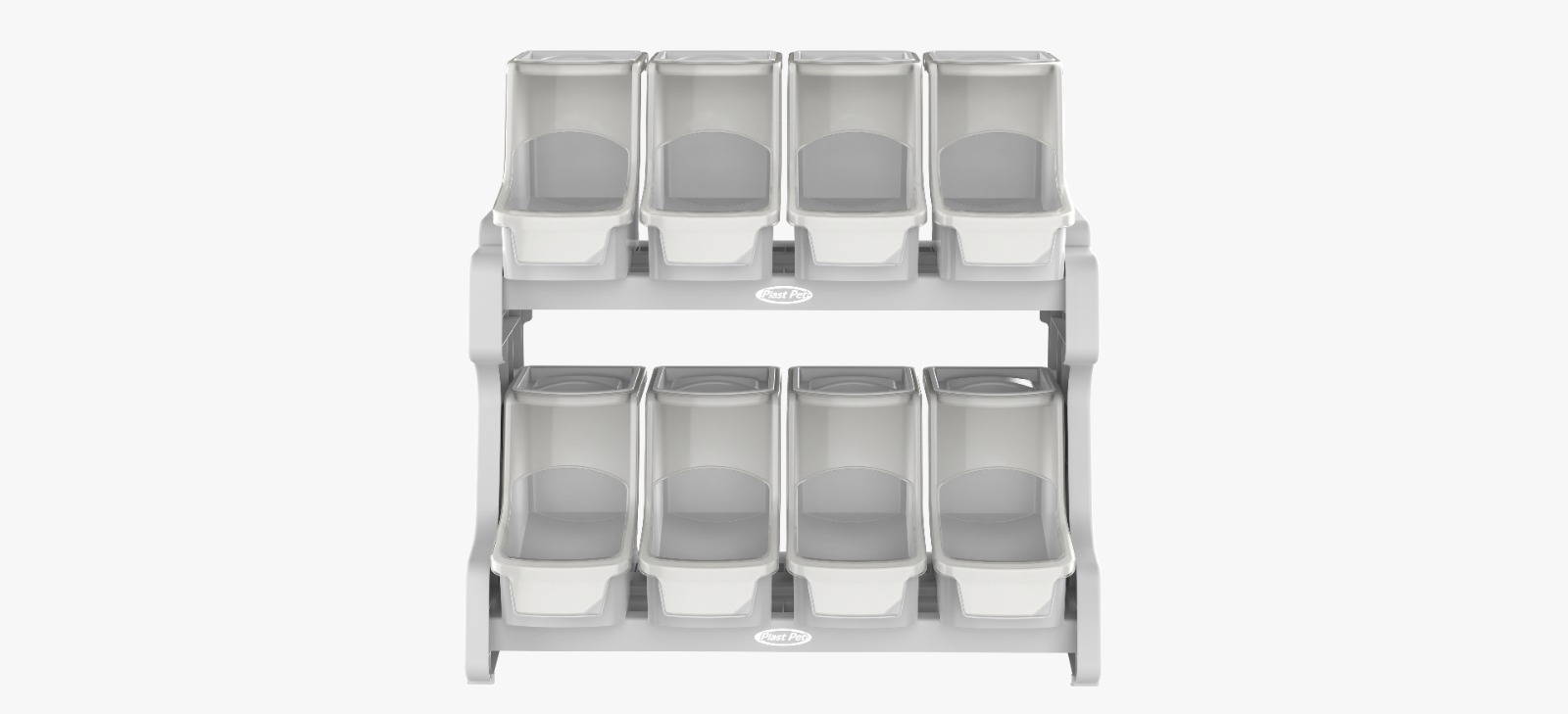 MOVEL PDV BALCAO 8 X 3,8 LITROS - CINZA S.E