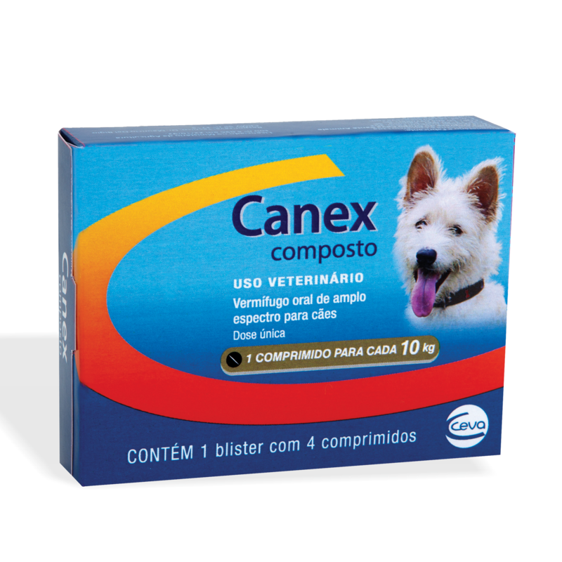 VERMIFUGO CANEX COMPOSTO 4 COMPRIMIDOS