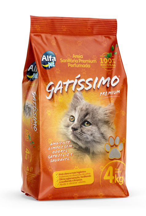 GRANULADO SANITARIO GATISSIMO PREMIUM 5 PACOTES 4 KG