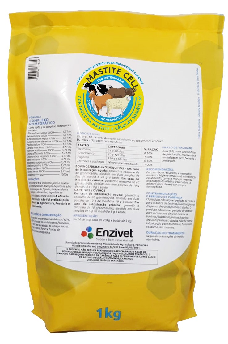 MASTITE CELL PACOTE 1 KG