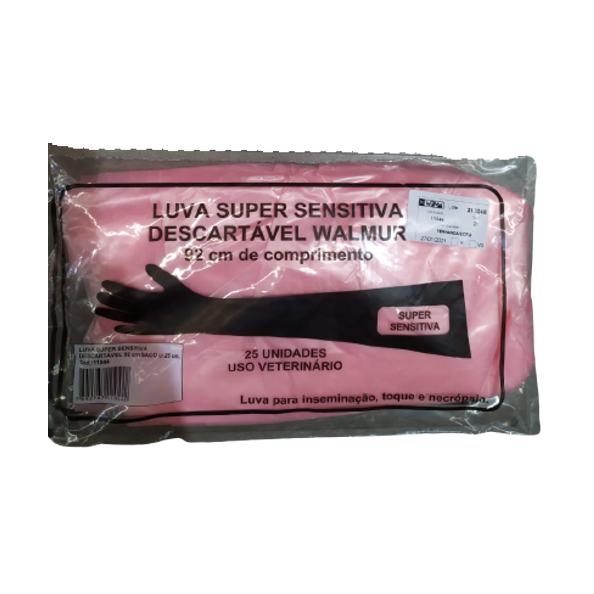 LUVAS INSEMINACAO ESPECIAL FLEX 92 CM  25 UNID