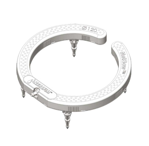 ARCO GOTEJADOR NETBOW 12CM 4 SAIDAS DENTADO CINZA