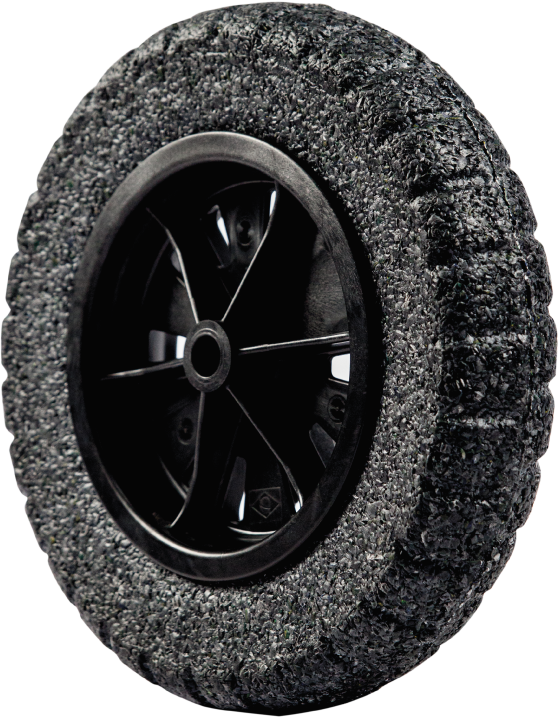 RODA PNEU MACIO BORRACHA EXPANDIDA EXTRA FORTE