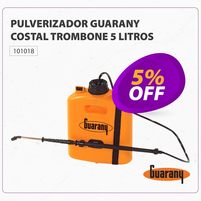 PULVERIZADOR GUARANY COSTAL TROMBONE 5 LITROS