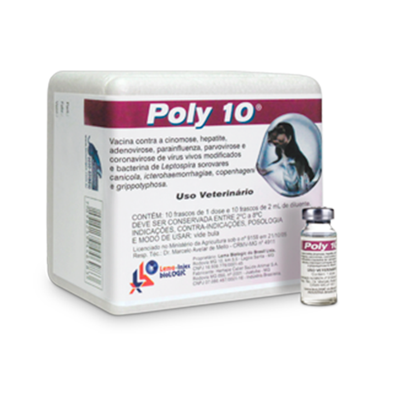 VACINA POLY 10 BASICA 10 DOSES