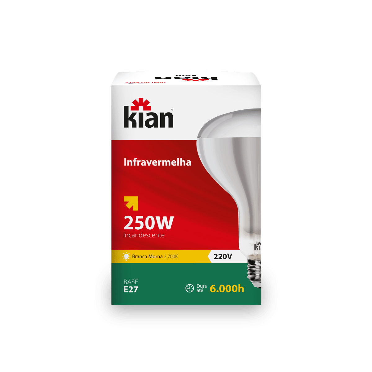 LAMPADA INC INFRA SECAGEM 250 W