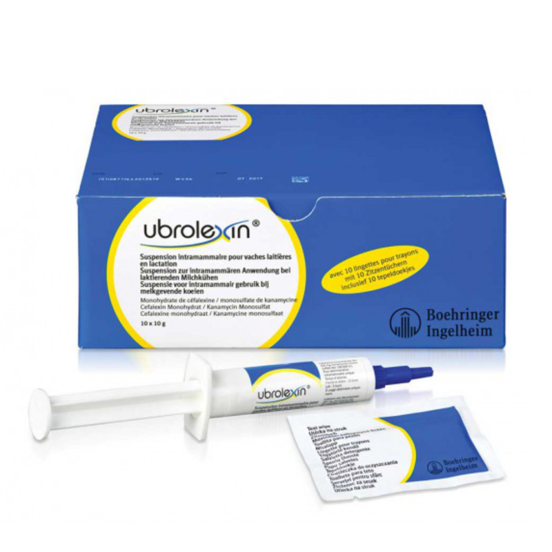 UBROLEXIN INJ INTRAMAMA 20 DOSES VET BR