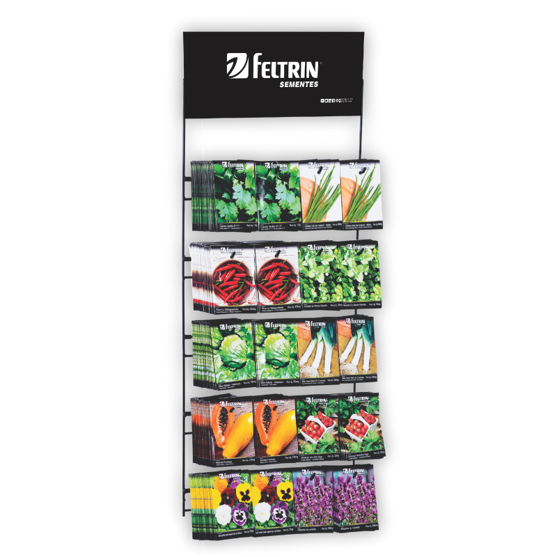 EXPOSITOR FELTRIN N 4 - 20 GANCHOS LINHA GOLDEN PAREDE