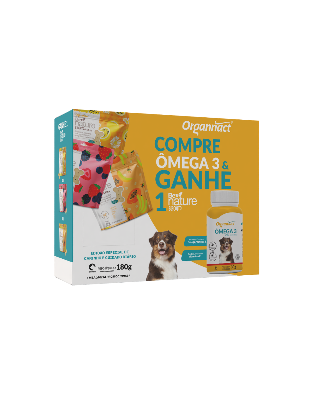 KIT OMEGA 3 DOG 1000MG + BE NATURE BANANA