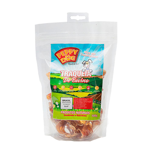 TRAQUEIA BOVINA DESIDRATADA 100G