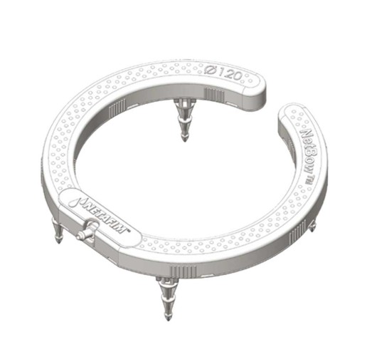 ARCO GOTEJADOR NETBOW 12CM 4 SAIDAS DENTADO CINZA