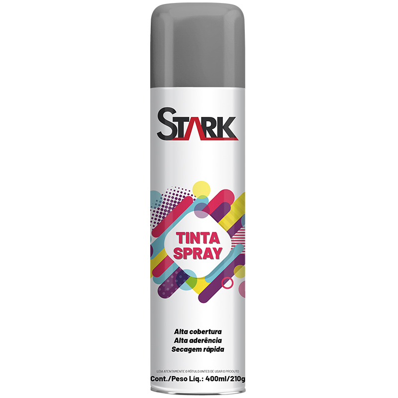 TINTA SPRAY STARK METALICA PRATA 400 ML