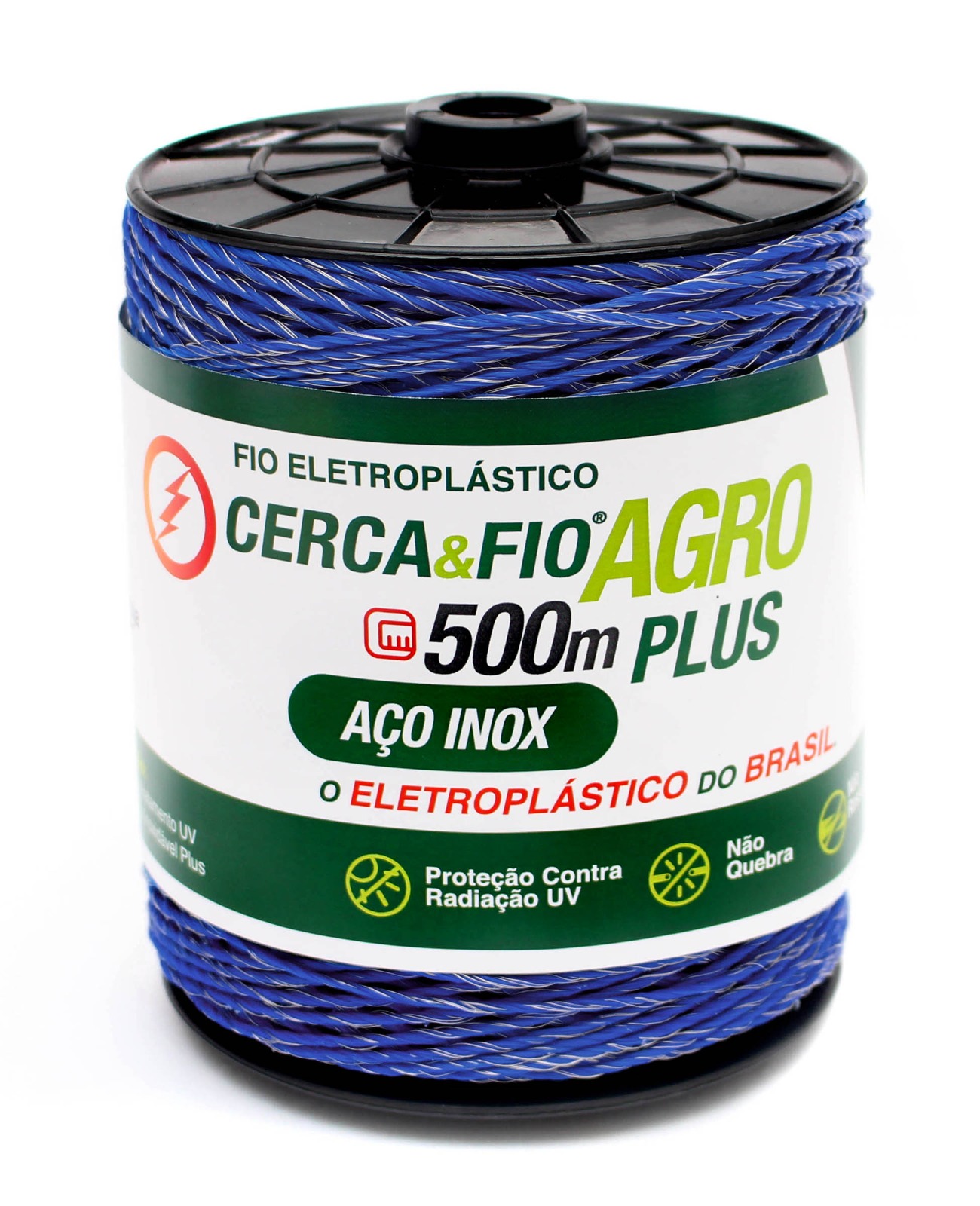 FIO ELETROPLASTICO CORDOALHA ACO INOX PLUS 15X6 500MT AZUL