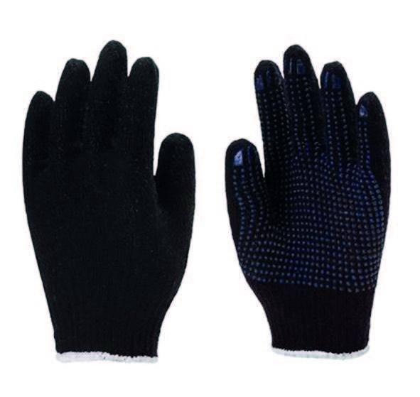 LUVA TRICOTADA LEVE COM PIGMENTO PRETA - 9 G