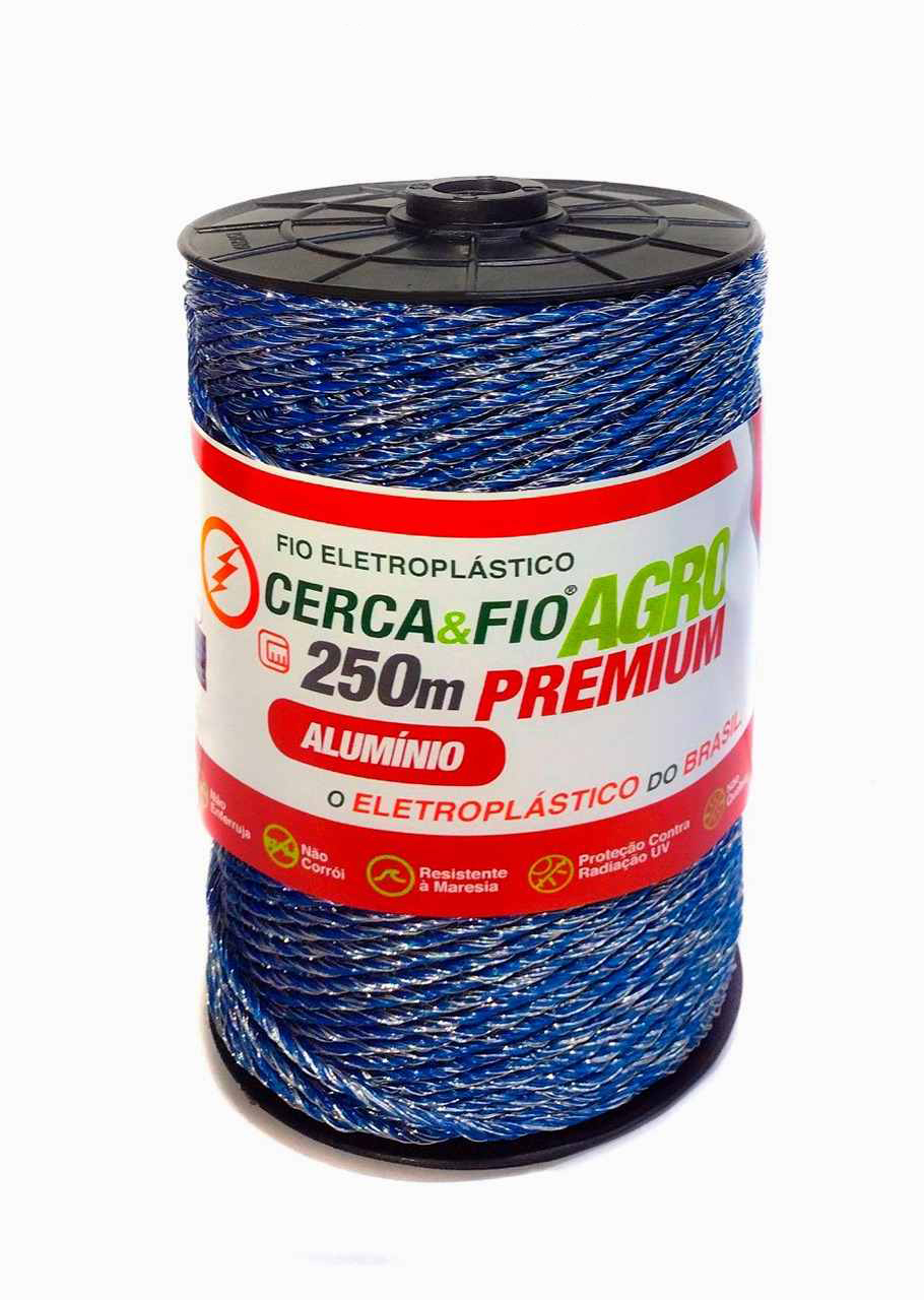 FIO ELETROPLASTICO ALUM. PREMIUM 25X10 250M CERCA ELETRI