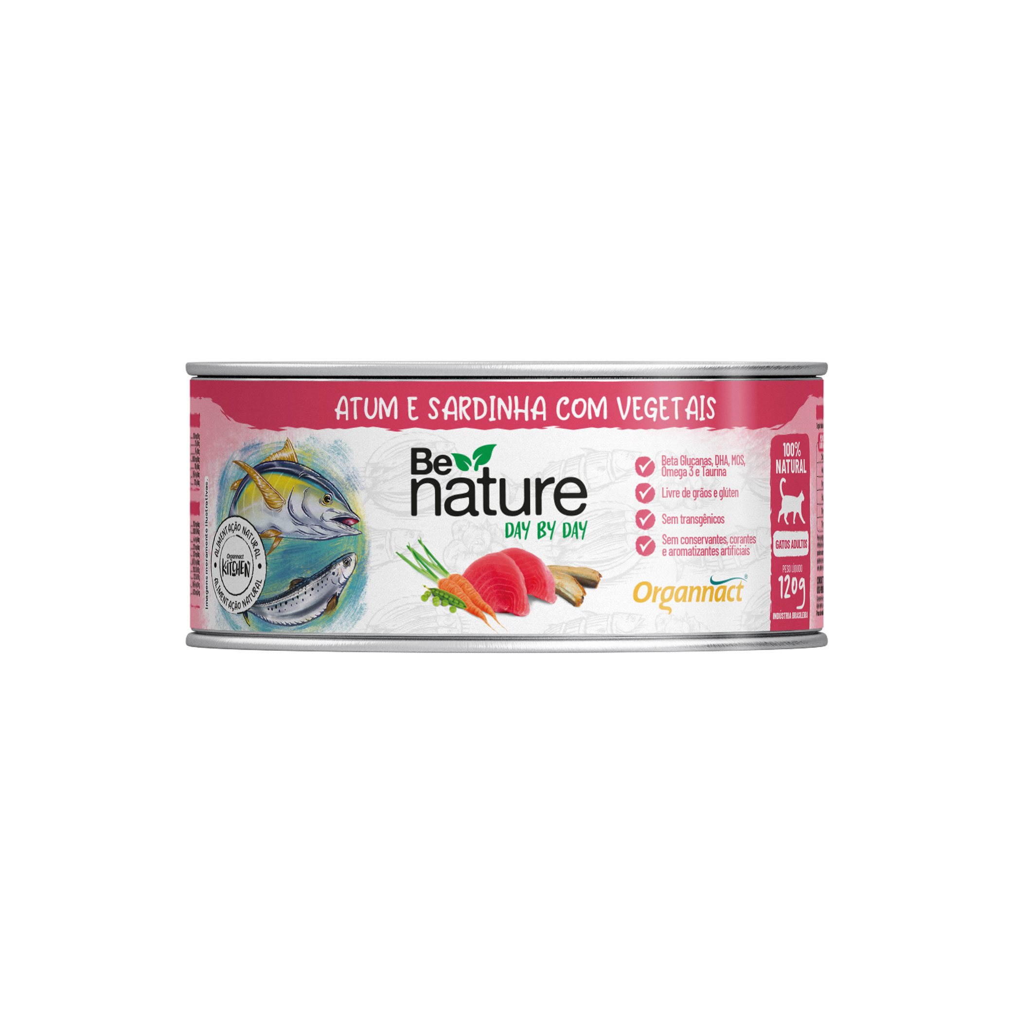 BE NATURE DAY GATOS ADULTOS SABOR ATUM 120G