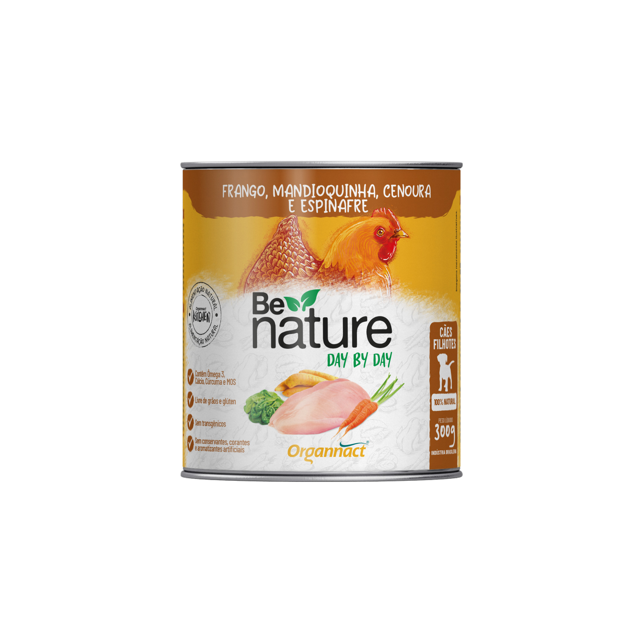 BE NATURE DAY CAES FILHOTES SABOR FRANGO 300G