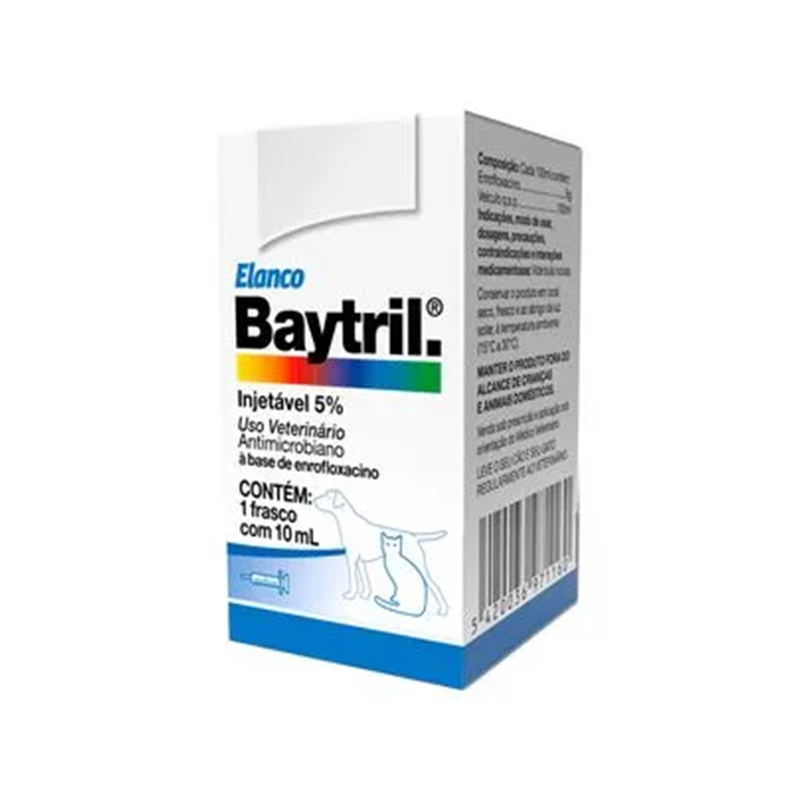 BAYTRIL INJETAVEL 5% 10ML