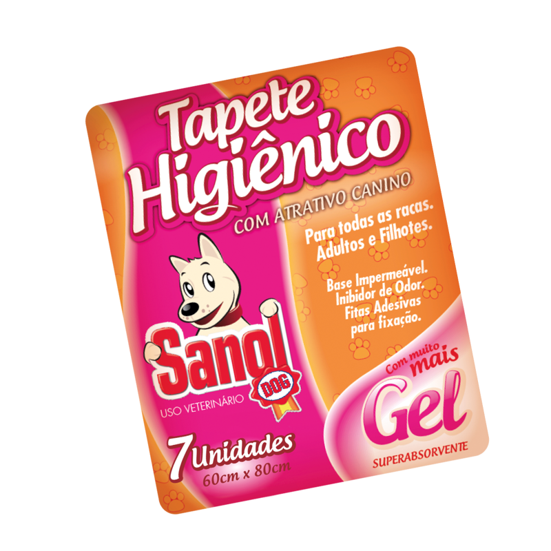 TAPETE HIGIENICO PACOTE 7 UNIDADES