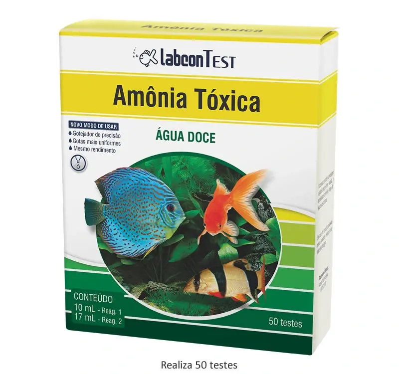 LABCON TEST AMONIA TOXICA - AGUA DOCE - 50 TESTES