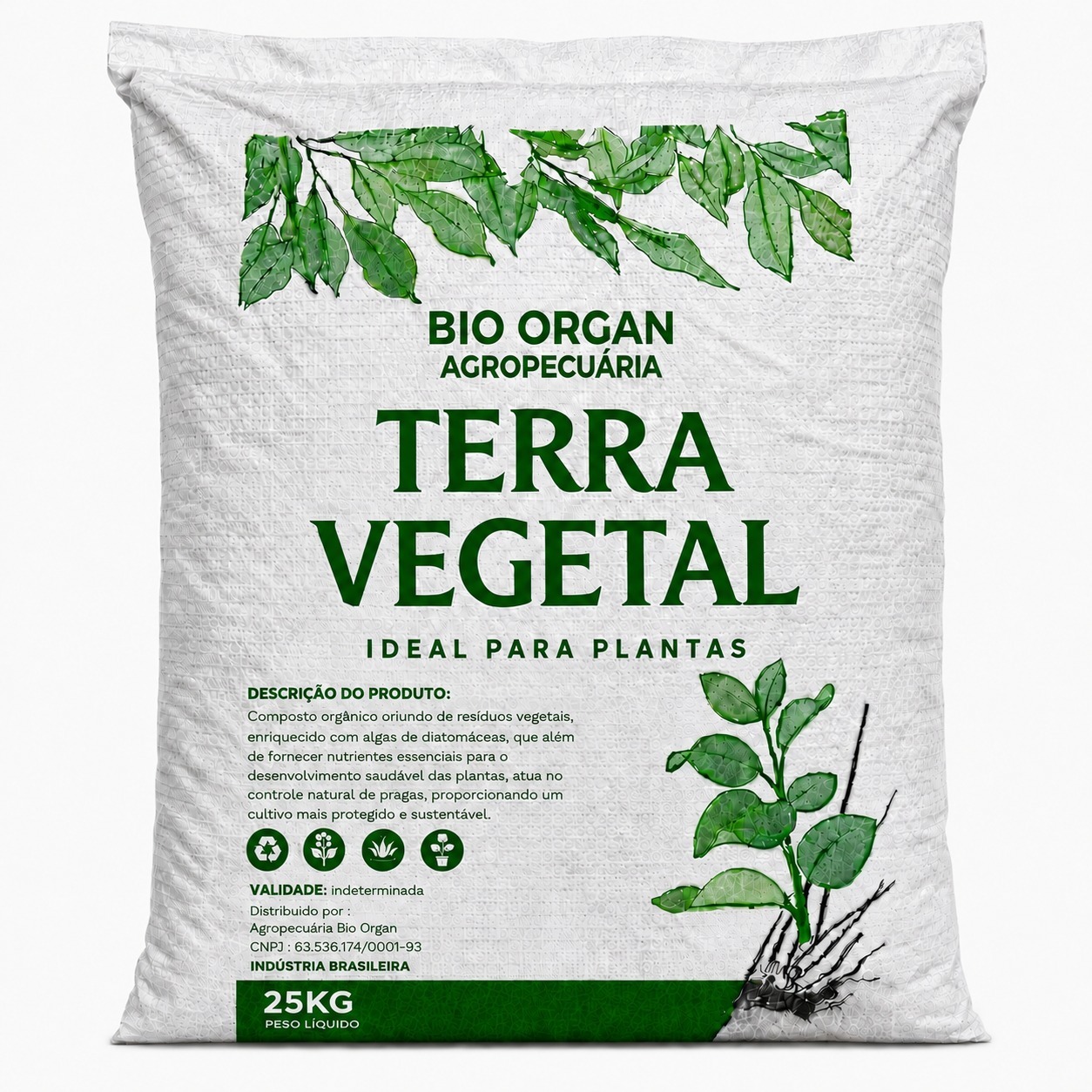 SUBSTRATO TERRA VEGETAL 25 KG