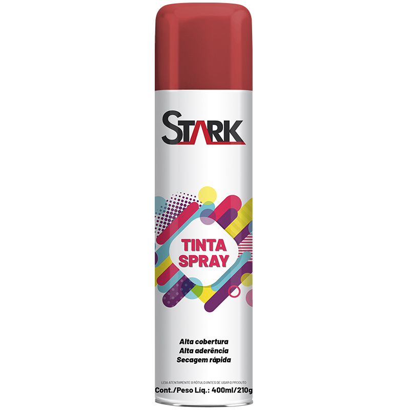 TINTA SPRAY STARK LUMINOSA VERMELHO 400 ML