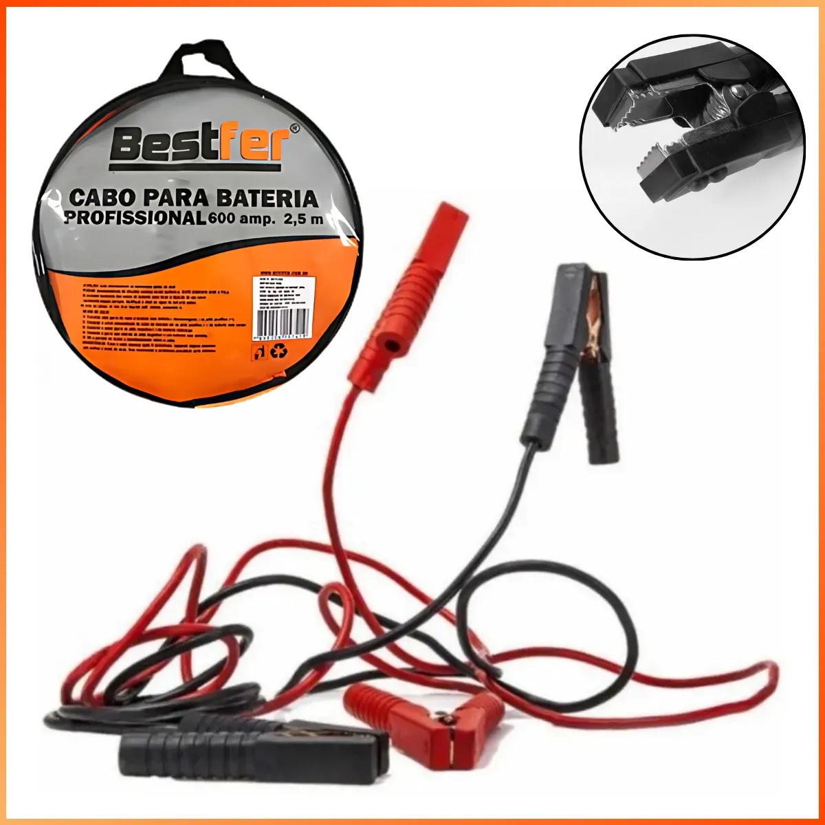 CABO PARA PONTE DE BATERIA 2.5 MT 100A