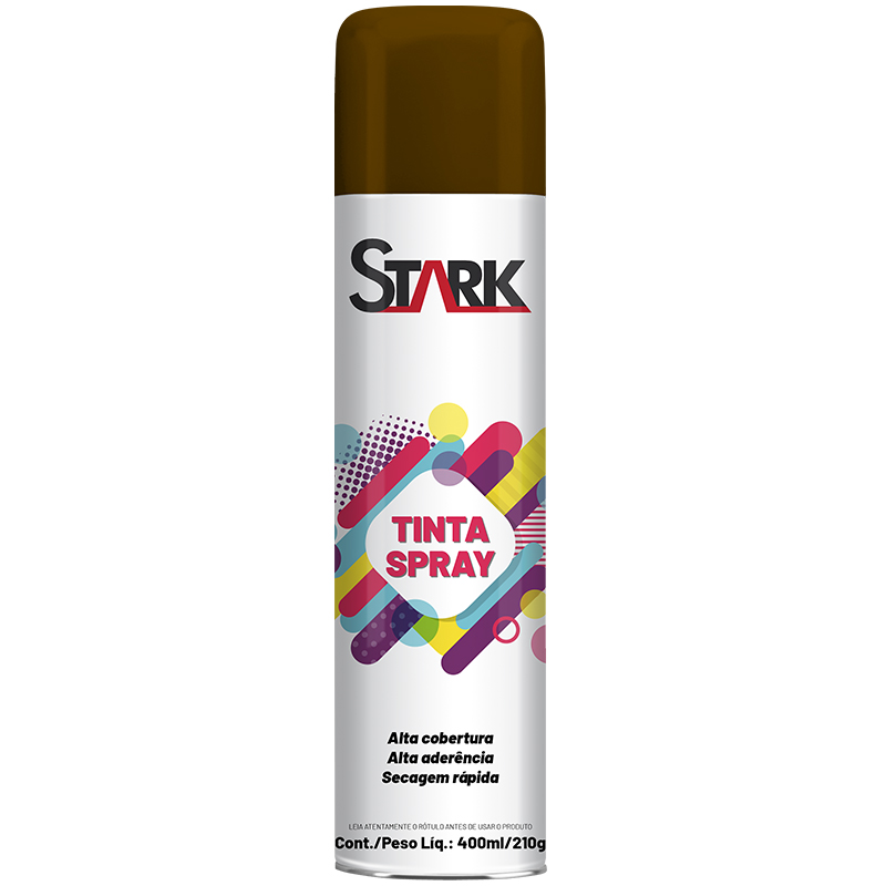 TINTA SPRAY STARK USO GERAL MARROM 400 ML