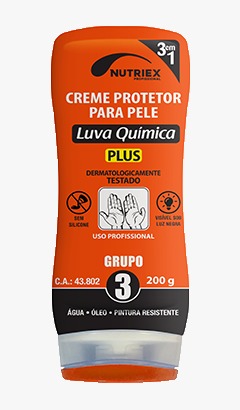 CREME PROT PELE LUVA QUIMICA GRUPO 3 PLUS FR 200 GR