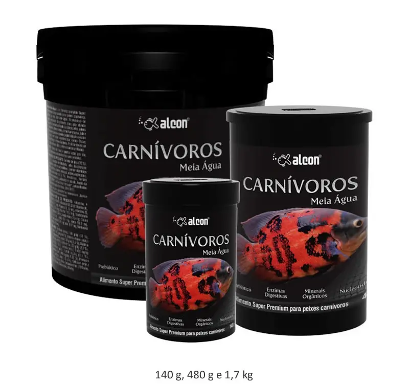 ALCON CARNIVOROS MEIO AGUA 140G